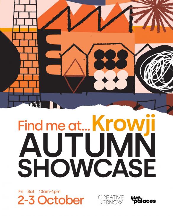 orange black and white abstract buildings Autumn Showcase