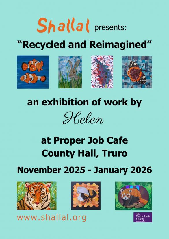 green poster with animal images in squares