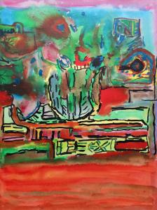 abstract painting by Sally Walters