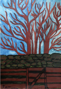 painting of trees 