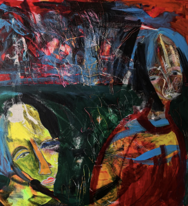 painting of 2 figures