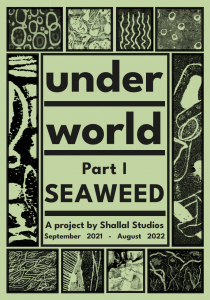a poster in green saying seaweed part 1 
