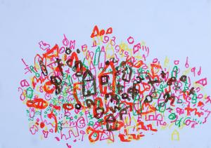 abstract painting by Eden Harrison