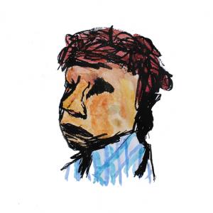 A drawing of a portrait