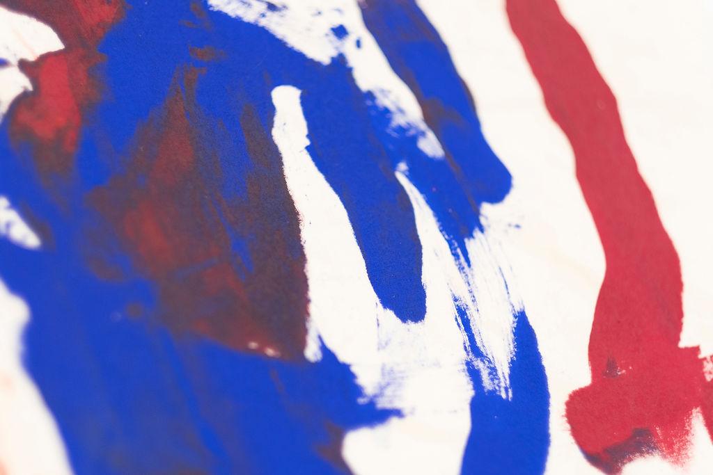 abstract colourful screen print close up