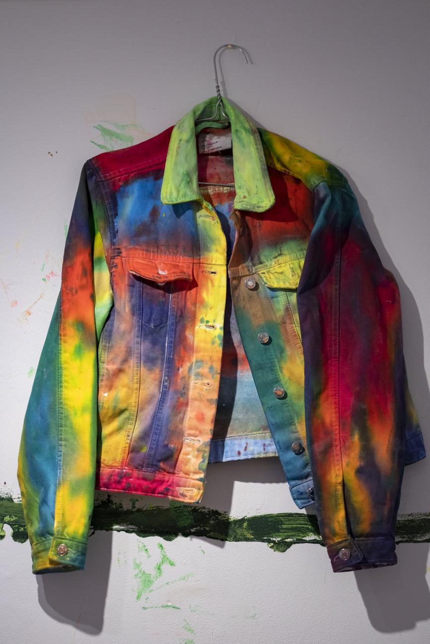 painted colourful jacket